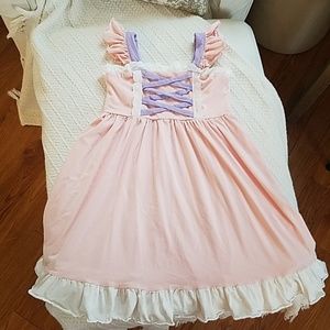 Rapunzel cotton dress twirl dress